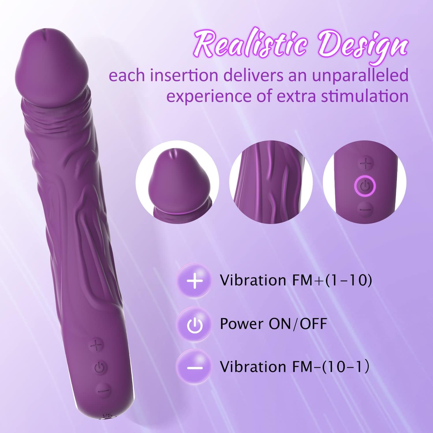 Dildo G-Spot Vibrator Features