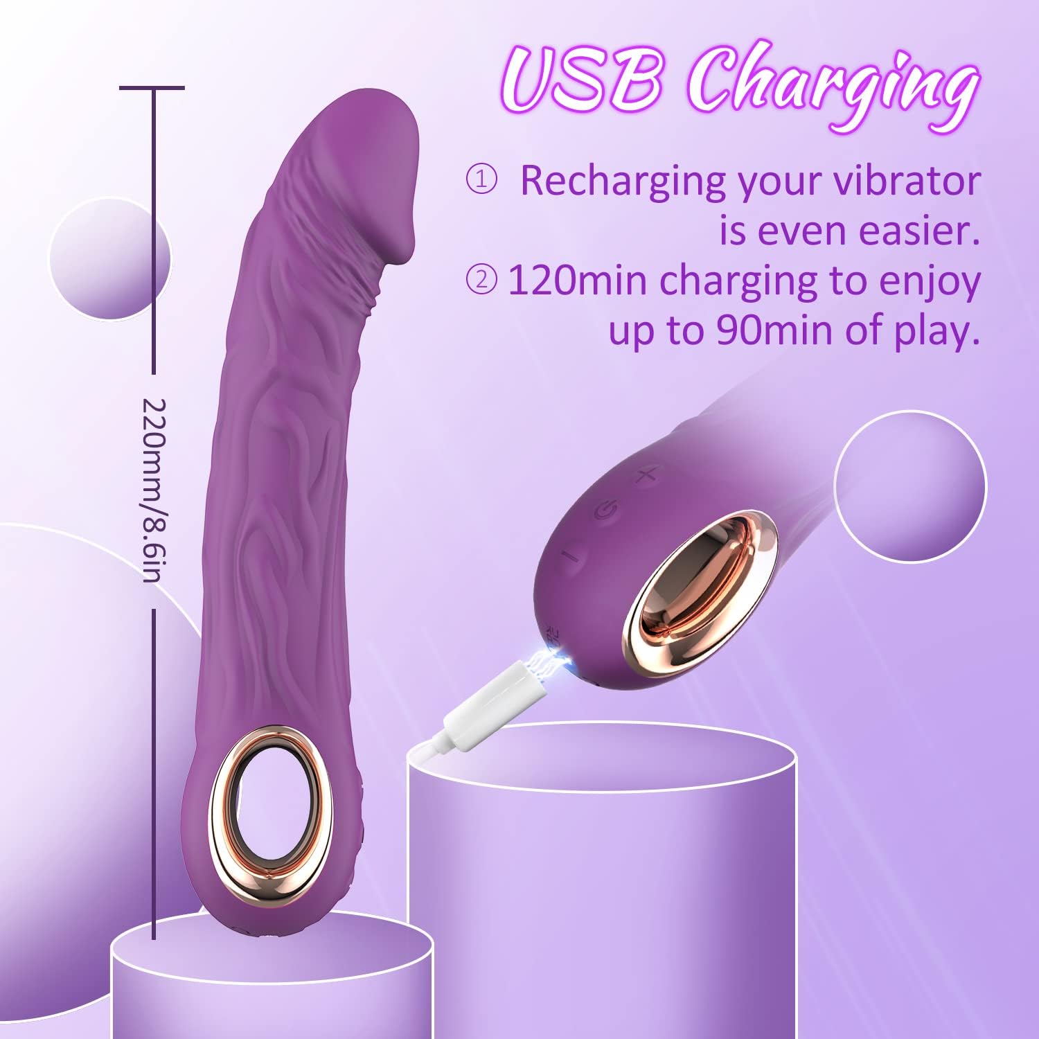 Dildo G-Spot Vibrator Close-Up