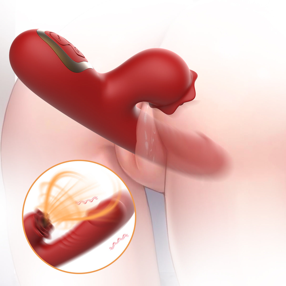 Dildo Vibrator in Use